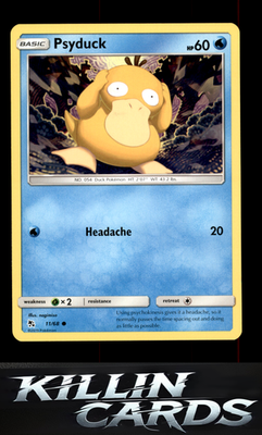 Psyduck 11/68 Pokemon Common Hidden Fates Card NM