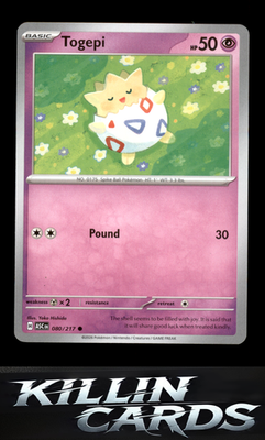 Togepi 080/217 Pokemon Common ME: Ascended Heroes Card NM