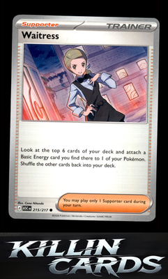 Waitress 215/217 Pokemon Common ME: Ascended Heroes Card NM