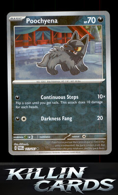 Reverse Holofoil Poochyena 113/167 Pokemon Common SV06: Twilight Masquerade Card
