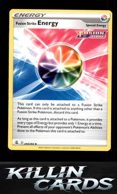 Fusion Strike Energy 244/264 Pokemon Uncommon SWSH08: Fusion Strike Card NM