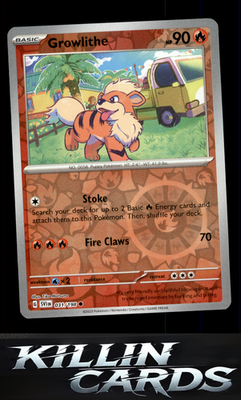 Reverse Holofoil Growlithe - 031/198 031/198 Pokemon Common SV01: Scarlet & Viol
