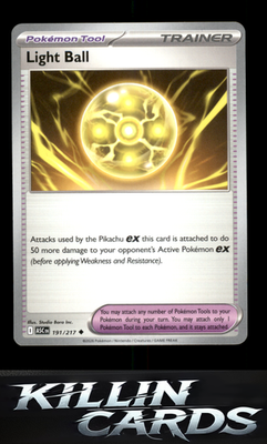 Light Ball 191/217 Pokemon Uncommon ME: Ascended Heroes Card NM