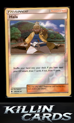 Reverse Holofoil Hala 126/145 Pokemon Uncommon SM - Guardians Rising Card NM