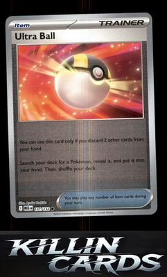 Reverse Holofoil Ultra Ball 131/132 Pokemon Common ME01: Mega Evolution Card NM