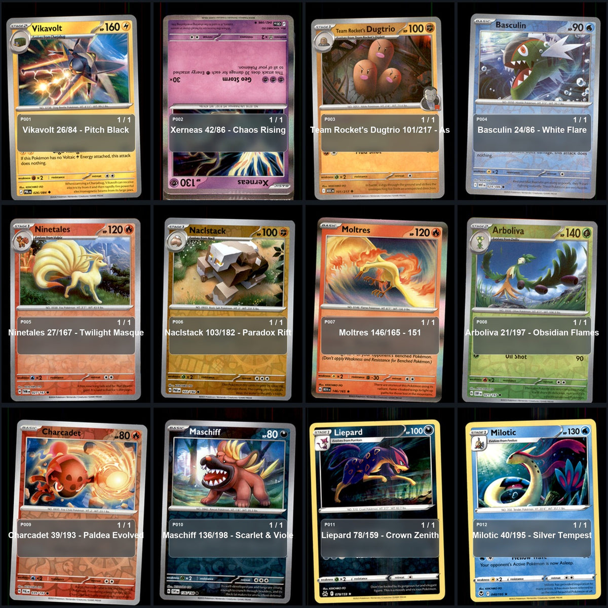 Pokemon TCG KEIICHIRO ITO Artist Collection 24 Cards Lot