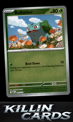 Reverse Holofoil Bulbasaur - 001/132 001/132 Pokemon Common ME01: Mega Evolution