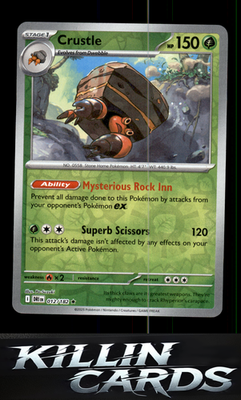Reverse Holofoil Crustle - 012/182 012/182 Pokemon Rare SV10: Destined Rivals Ca