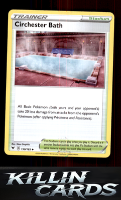 Circhester Bath 150/185 Pokemon Uncommon SWSH04: Vivid Voltage Card NM