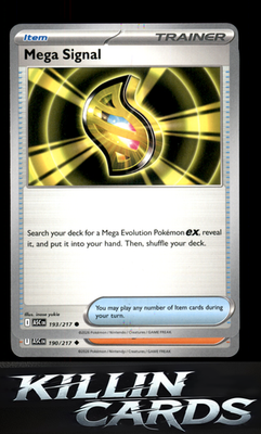 Mega Signal 193/217 Pokemon Common ME: Ascended Heroes Card NM