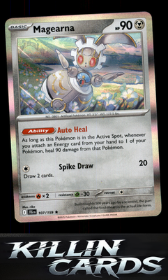 Magearna 107/159 Pokemon Rare SV09: Journey Together Card NM