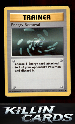 Energy Removal 092/102 Pokemon Common Base Set (Shadowless) Card LP