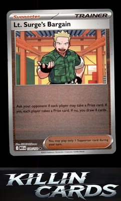 Reverse Holofoil Lt. Surge's Bargain - 120/132 120/132 Pokemon Uncommon ME01: Me