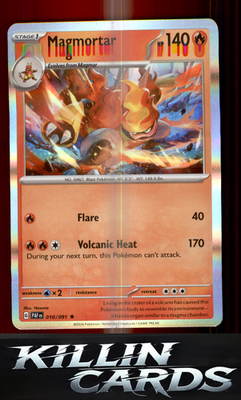 Magmortar 010/091 Pokemon Rare SV: Paldean Fates Card NM