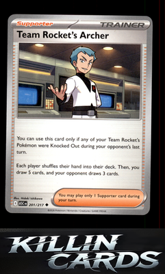 Team Rocket's Archer 201/217 Pokemon Uncommon ME: Ascended Heroes Card NM