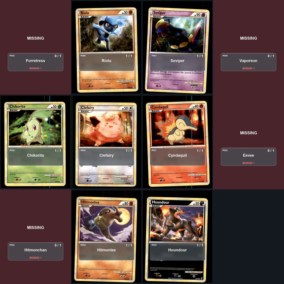 Pokemon TCG Call of Legends C/UC/R Standard Set 28 Cards