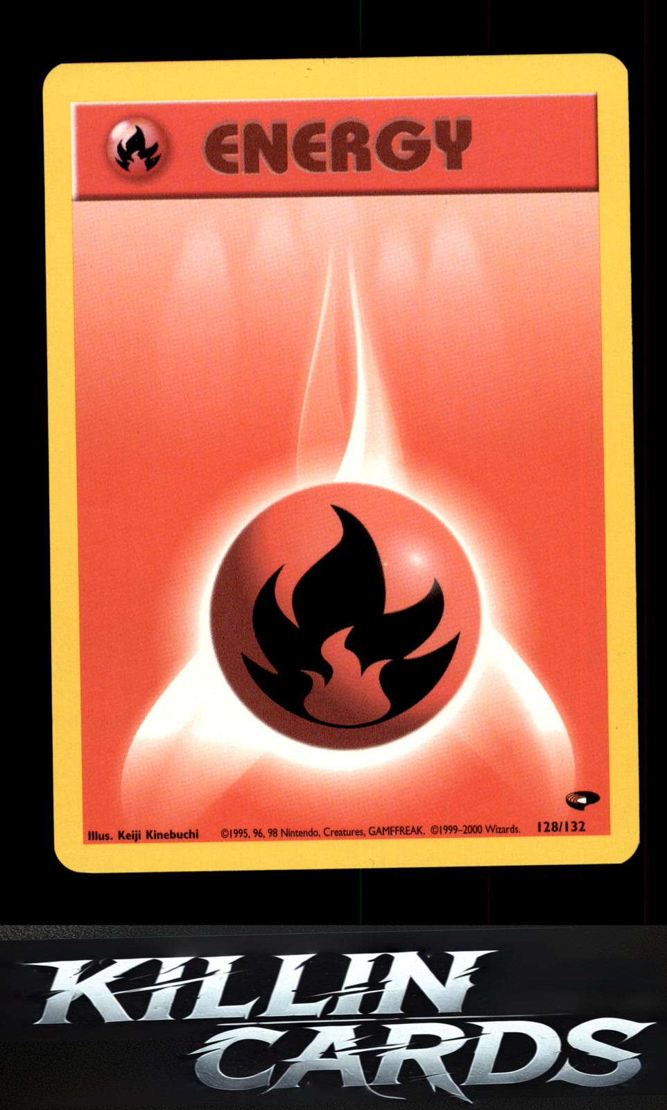 Fire Energy 128/132 Pokemon Common Gym Challenge Card LP
