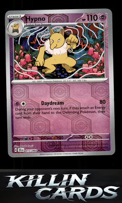 Reverse Holofoil Hypno 017/064 Pokemon Uncommon SV: Shrouded Fable Card NM