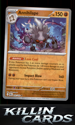 Reverse Holofoil Annihilape 092/182 Pokemon Rare SV10: Destined Rivals Card NM