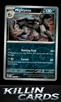 Reverse Holofoil Mightyena 114/167 Pokemon Uncommon SV06: Twilight Masquerade Ca