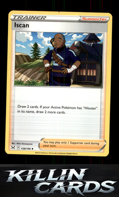 Iscan 158/196 Pokemon Uncommon SWSH11: Lost Origin Card NM