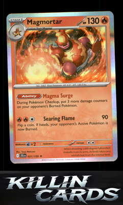 Magmortar 021/159 Pokemon Rare SV09: Journey Together Card NM