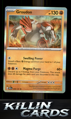 Groudon 049/131 Pokemon Rare SV: Prismatic Evolutions Card NM
