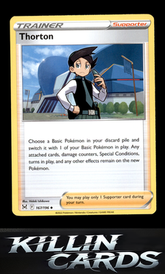 Thorton 167/196 Pokemon Uncommon SWSH11: Lost Origin Card NM