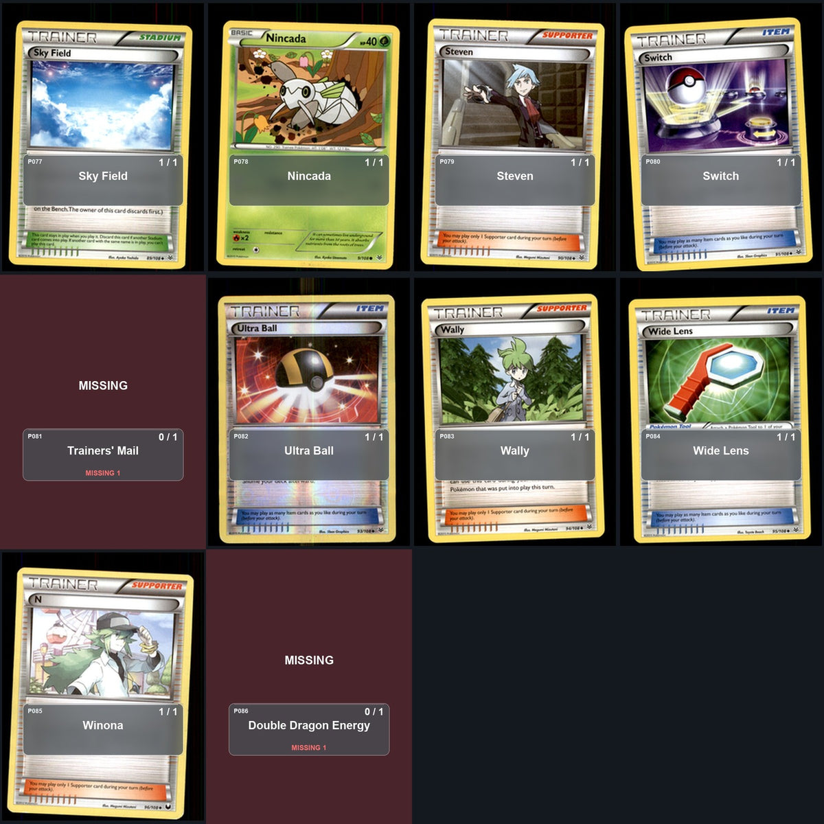 Pokemon TCG XY - Roaring Skies C/UC/R Standard Set 72 Cards