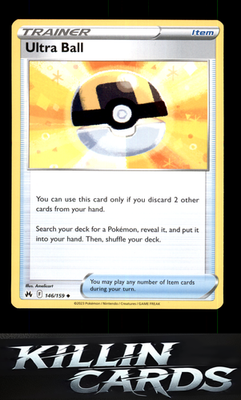 Ultra Ball 146/159 Pokemon Uncommon SWSH: Crown Zenith Card NM