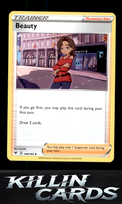 Beauty 148/185 Pokemon Uncommon SWSH04: Vivid Voltage Card NM