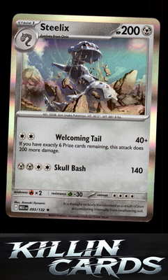 Steelix - 093/132 093/132 Pokemon Rare ME01: Mega Evolution Card NM