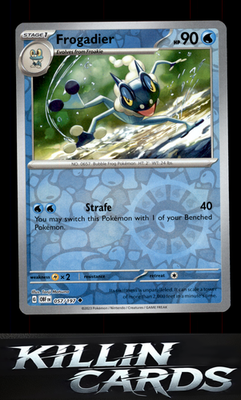 Reverse Holofoil Frogadier 057/197 Pokemon Uncommon SV03: Obsidian Flames Card N