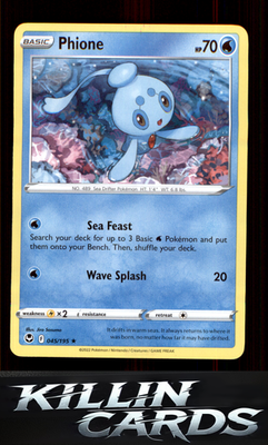 Phione 045/195 Pokemon Rare SWSH12: Silver Tempest Card NM