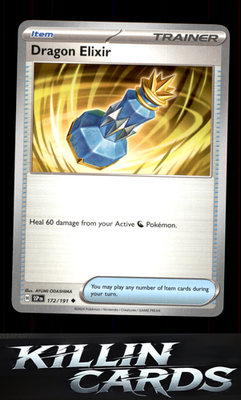 Dragon Elixir 172/191 Pokemon Uncommon SV08: Surging Sparks Card NM