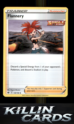 Flannery 139/198 Pokemon Uncommon SWSH06: Chilling Reign Card NM