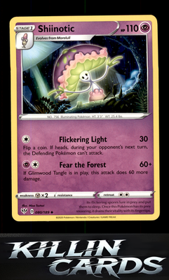 Shiinotic 080/189 Pokemon Uncommon SWSH03: Darkness Ablaze Card NM
