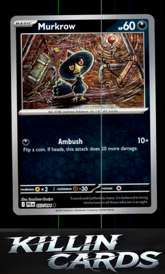 Reverse Holofoil Murkrow 057/094 Pokemon Common ME02: Phantasmal Flames Card NM