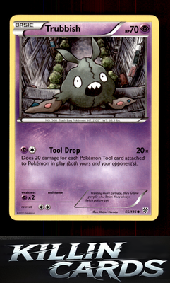 Trubbish (65) 65/135 Pokemon Common Plasma Storm Card LP