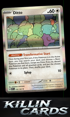 Ditto 132/165 Pokemon Rare SV: Scarlet & Violet 151 Card NM