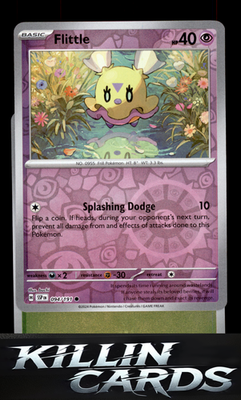 Reverse Holofoil Flittle 094/191 Pokemon Common SV08: Surging Sparks Card NM