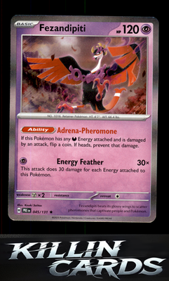 Fezandipiti 045/131 Pokemon Rare SV: Prismatic Evolutions Card NM