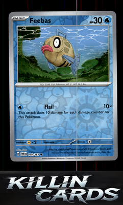 Reverse Holofoil Feebas 049/167 Pokemon Common SV06: Twilight Masquerade Card NM