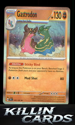 Gastrodon 107/191 Pokemon Rare SV08: Surging Sparks Card NM