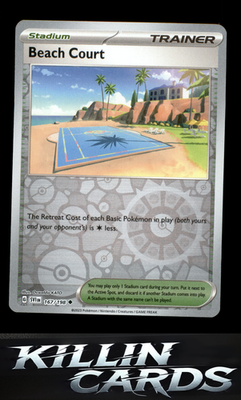 Reverse Holofoil Beach Court 167/198 Pokemon Uncommon SV01: Scarlet & Violet Bas