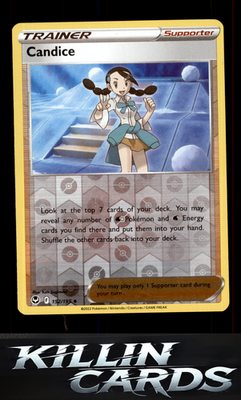 Reverse Holofoil Candice 152/195 Pokemon Uncommon SWSH12: Silver Tempest Card NM