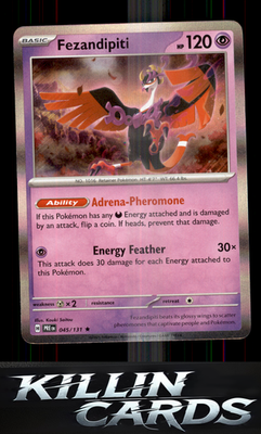 Fezandipiti 045/131 Pokemon Rare SV: Prismatic Evolutions Card NM