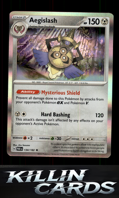 Aegislash - 134/182 134/182 Pokemon Rare SV04: Paradox Rift Card NM