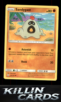 Sandygast 126/236 Pokemon Common SM - Cosmic Eclipse Card NM