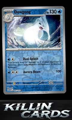 Reverse Holofoil Dewgong 087/165 Pokemon Uncommon SV: Scarlet & Violet 151 Card